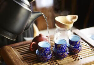 Заваривание чая улун